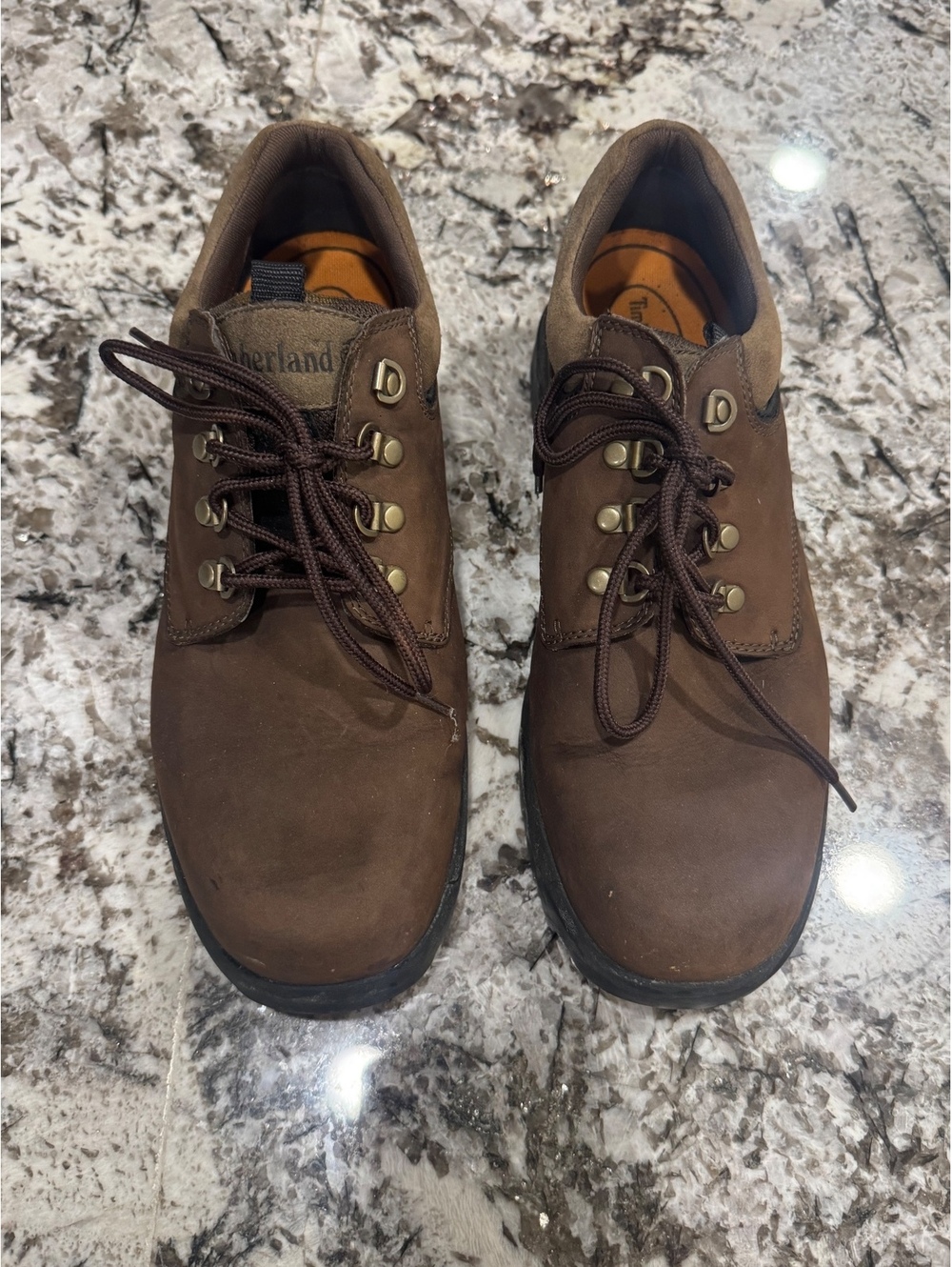 Timberland Men's Brown Leather Comfort Zone Chassis Shoes Size 11.5 M